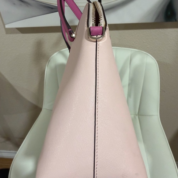 kate spade Pink Dome Satchel with Fuchsia Handles - Picture 6 of 13